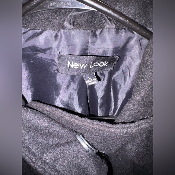 New Look Black Belted Trench Coat| Classic Fall Jacket - Picture 4 of 4